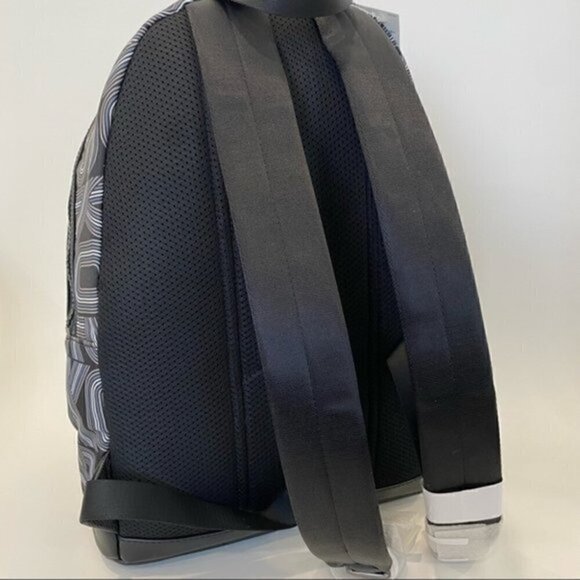 MICHAEL KORS Mens Kent Graphic Logo Backpack Bag in Black - Picture 4 of 9